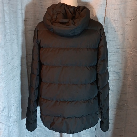Michael Kors Men Light Weight Puffer Hooded Jacket Gray Sz Large - Picture 3 of 9
